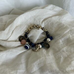 Gold and blue sailor bracelet